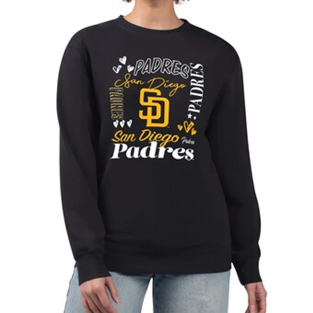 Women's G-III 4Her by Carl Banks San Diego Padres Collage Team Graphic Fleece Pullover Hoodie