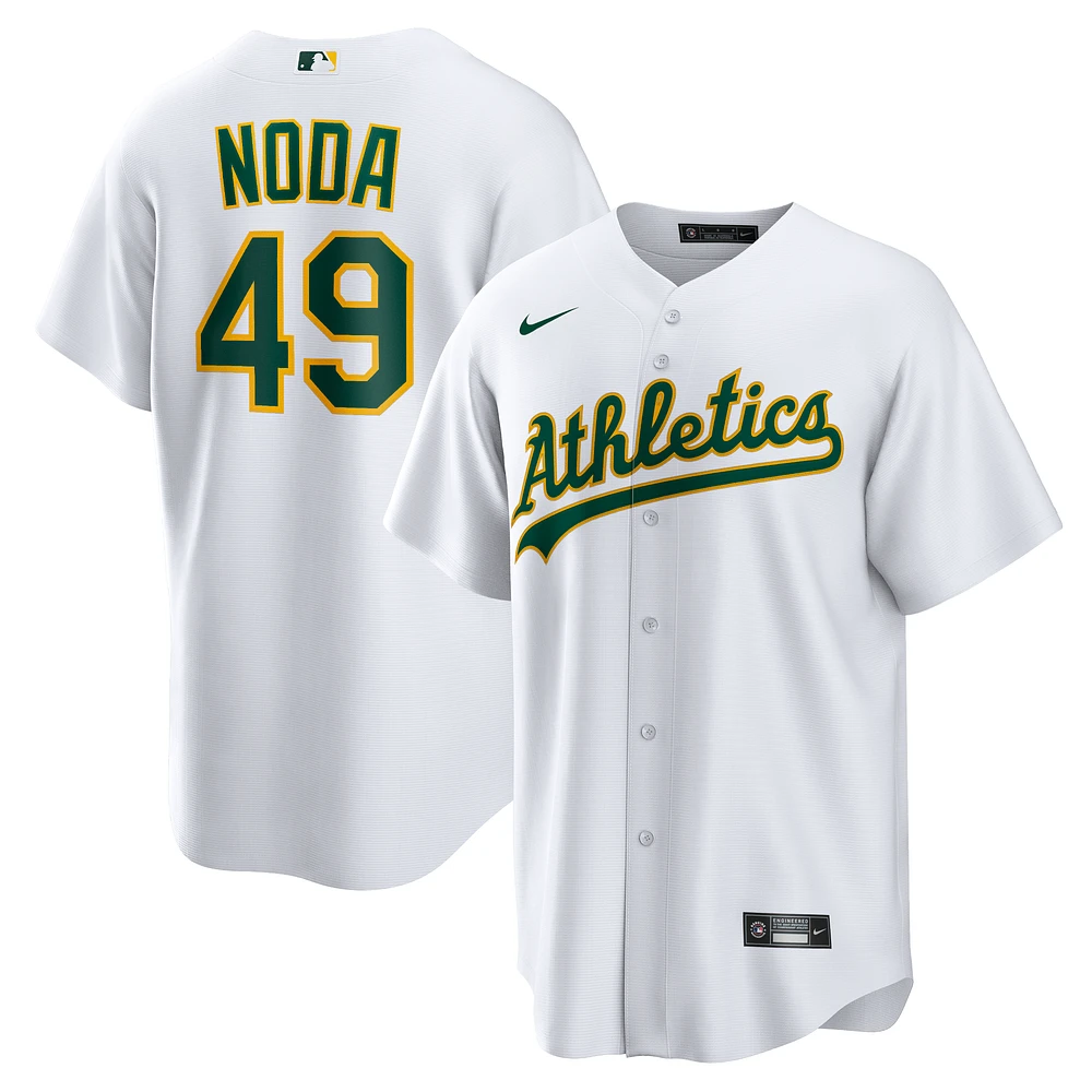 Men's Nike Ryan Noda White Athletics Home Replica Jersey