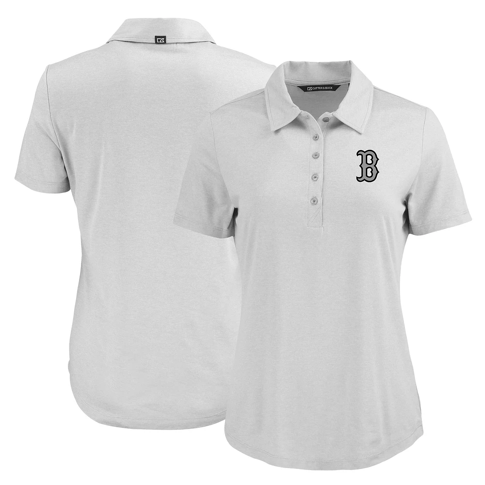 Women's Cutter & Buck Boston Red Sox Coastline Epic Comfort Eco Recycled Polo