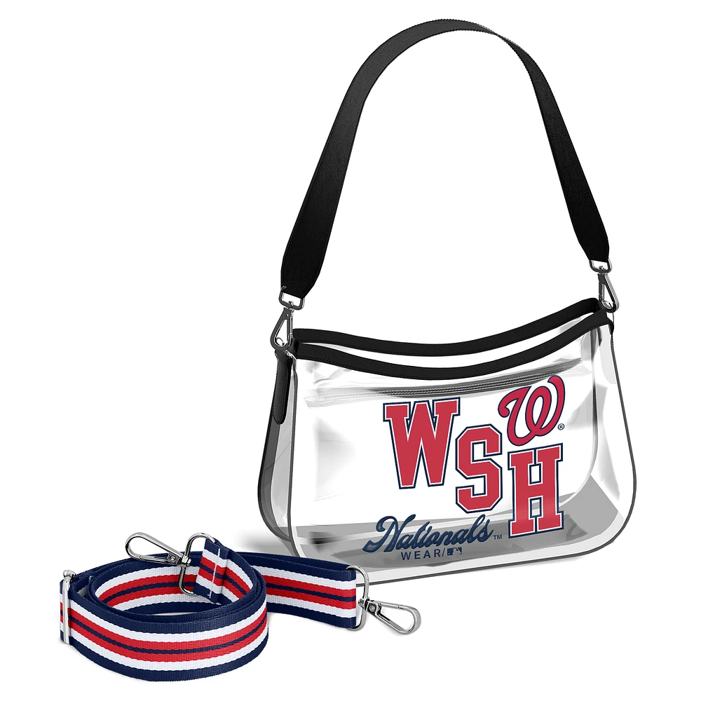 WEAR by Erin Andrews Washington Nationals Clear Stadium Mini Purse