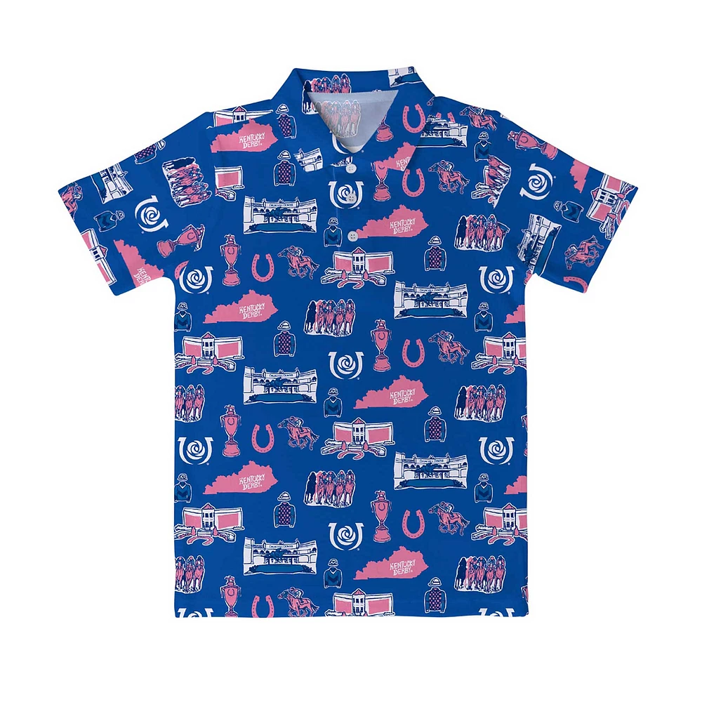 Toddler Vive La Fete Blue Kentucky Derby All Over Print