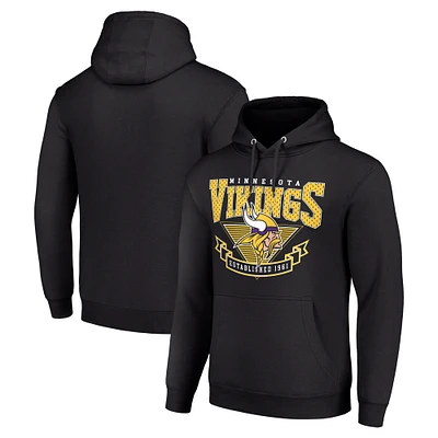Men's Starter Black Minnesota Vikings ‘80s Inspired Pullover Hoodie