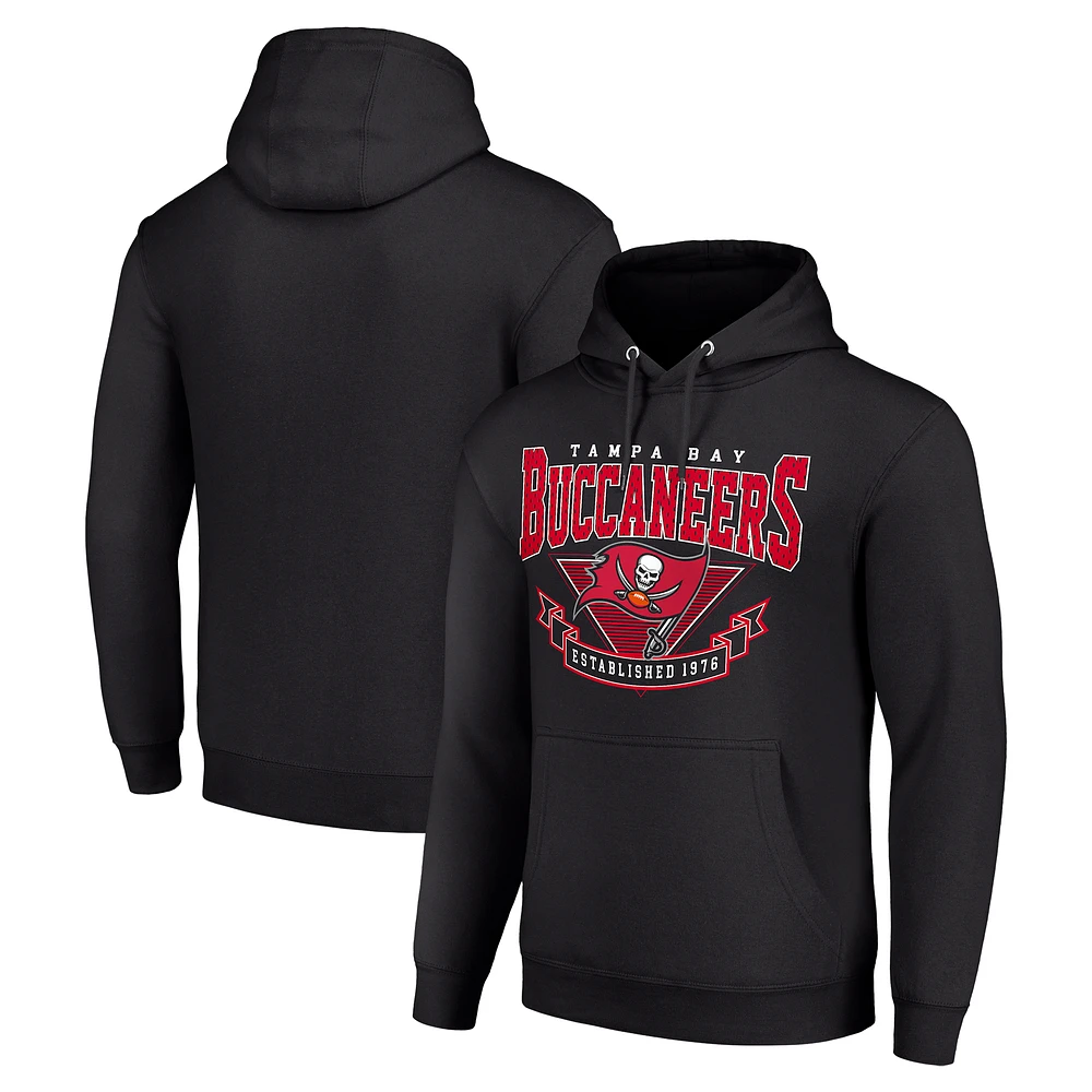 Men's Starter Black Tampa Bay Buccaneers ‘80s Inspired Pullover Hoodie