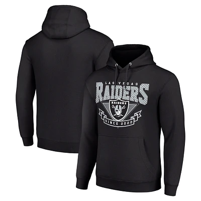 Men's Starter Black Las Vegas Raiders ‘80s Inspired Pullover Hoodie