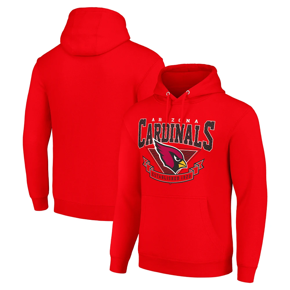 Men's Starter Cardinal Arizona Cardinals ‘80s Inspired Pullover Hoodie