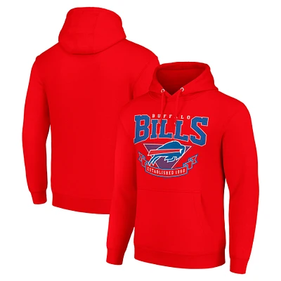 Men's Starter Red Buffalo Bills ‘80s Inspired Pullover Hoodie