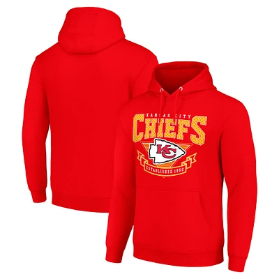 Men's Starter Red Kansas City Chiefs ‘80s Inspired Pullover Hoodie