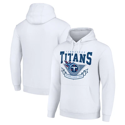 Men's Starter White Tennessee Titans ‘80s Inspired Pullover Hoodie