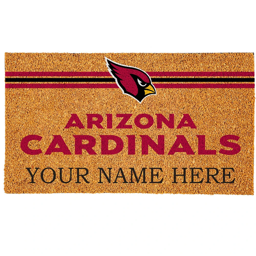 Arizona Cardinals 18" x 30" Personalized Coir Doormat