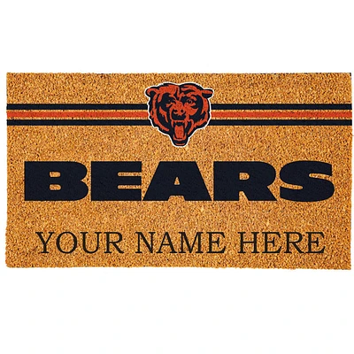 Chicago Bears 18" x 30" Personalized Coir Doormat