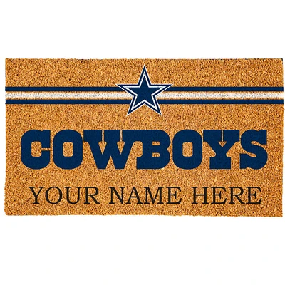 Dallas Cowboys 18" x 30" Personalized Coir Doormat