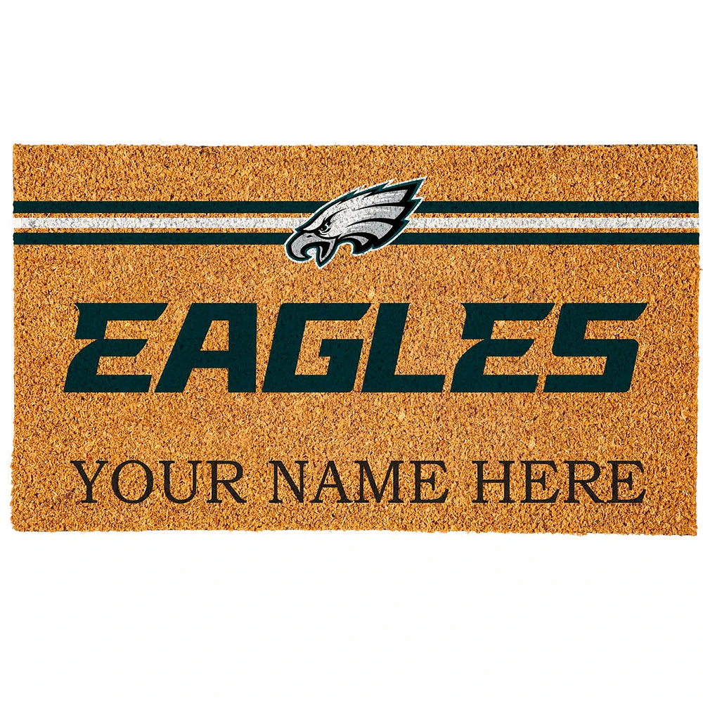 Philadelphia Eagles 18" x 30" Personalized Coir Doormat