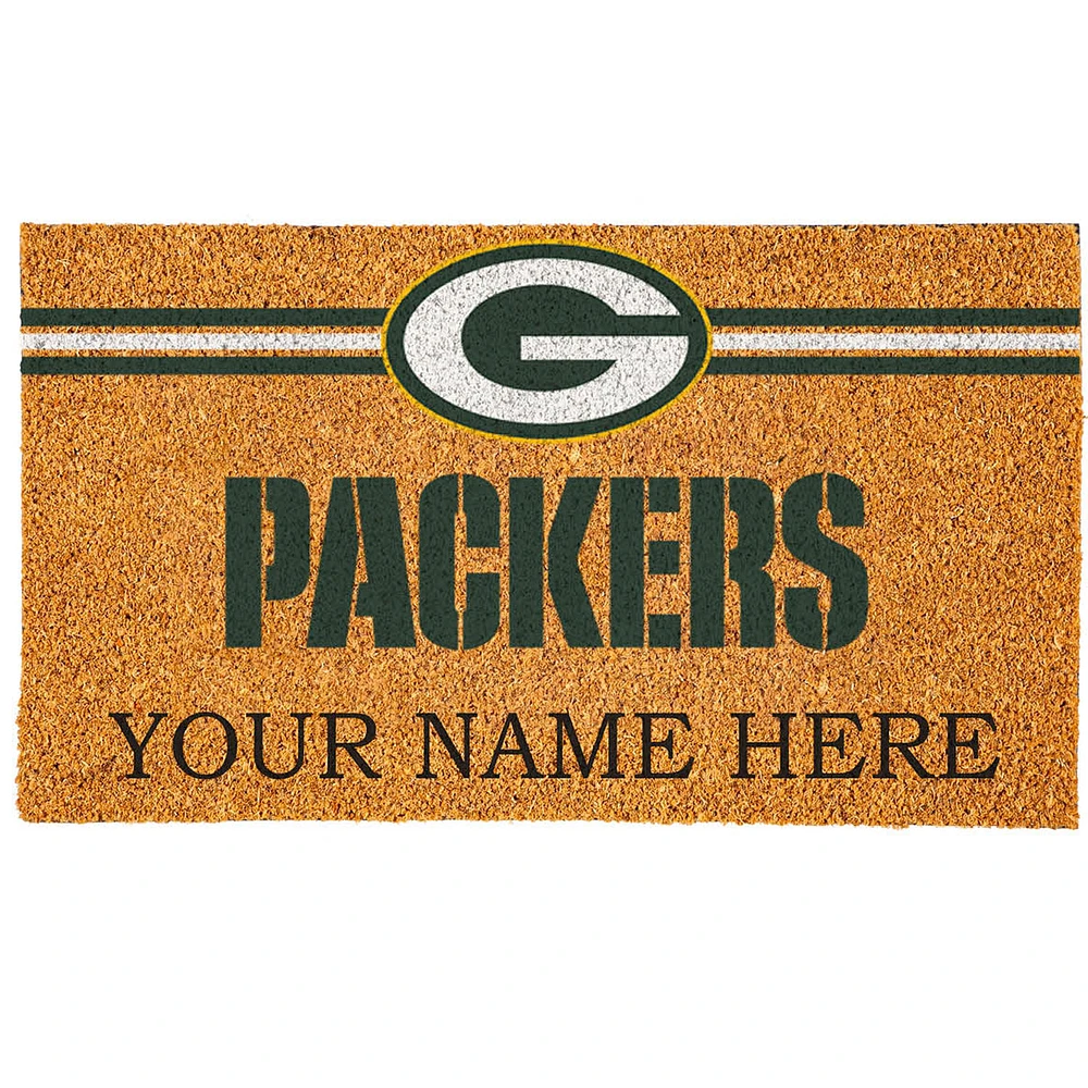 Green Bay Packers 18" x 30" Personalized Coir Doormat