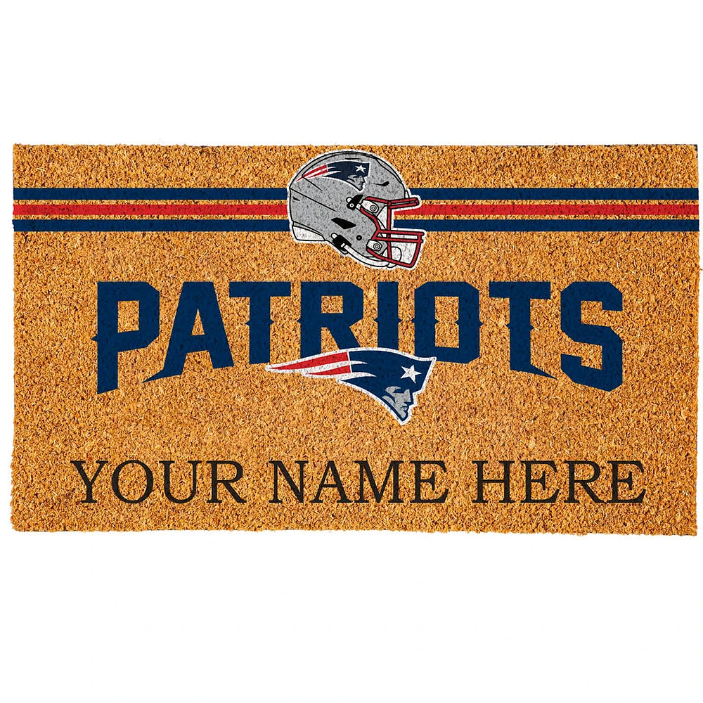 New England Patriots 18" x 30" Personalized Coir Doormat
