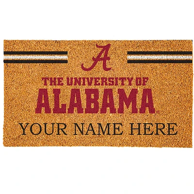 Alabama Crimson Tide 18" x 30" Personalized Coir Doormat