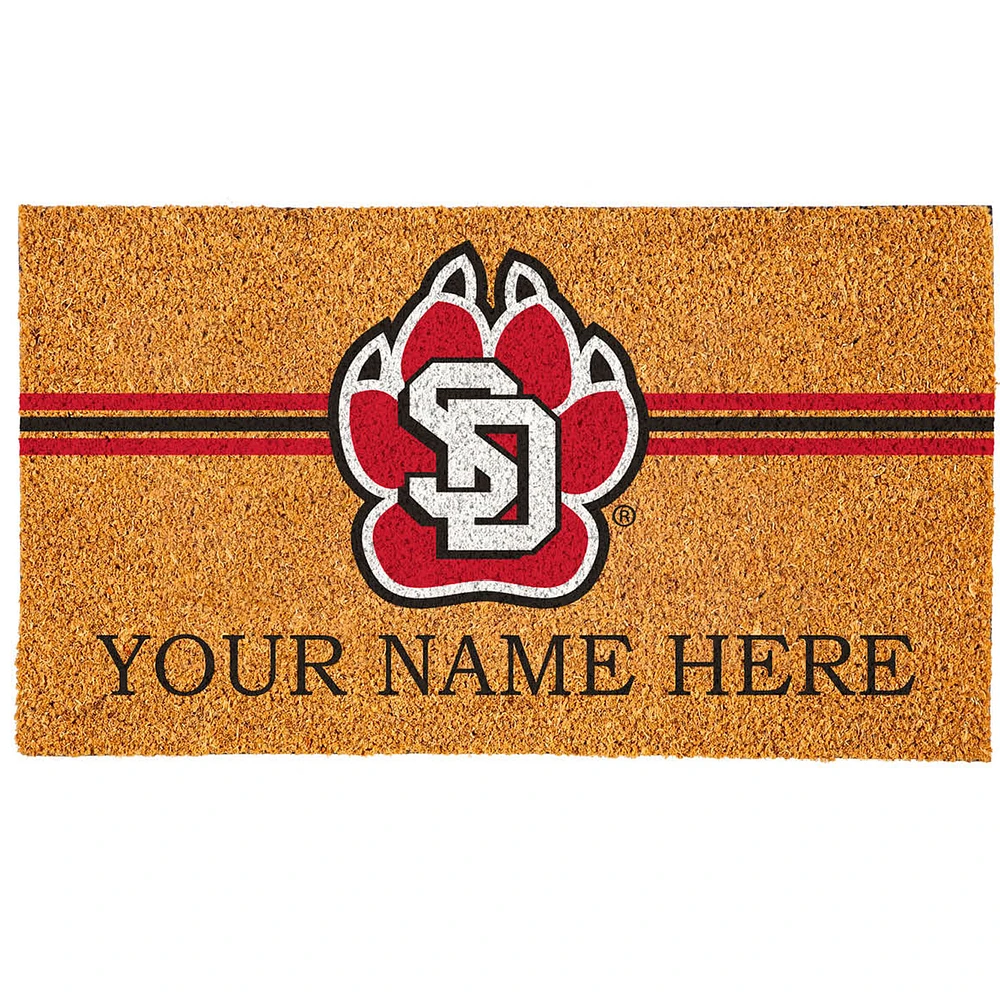 South Dakota Coyotes 18" x 30" Personalized Coir Doormat