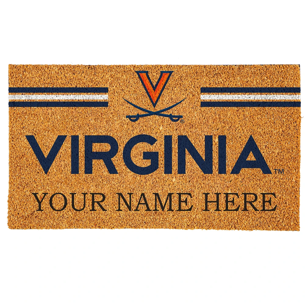 Virginia Cavaliers 18" x 30" Personalized Coir Doormat