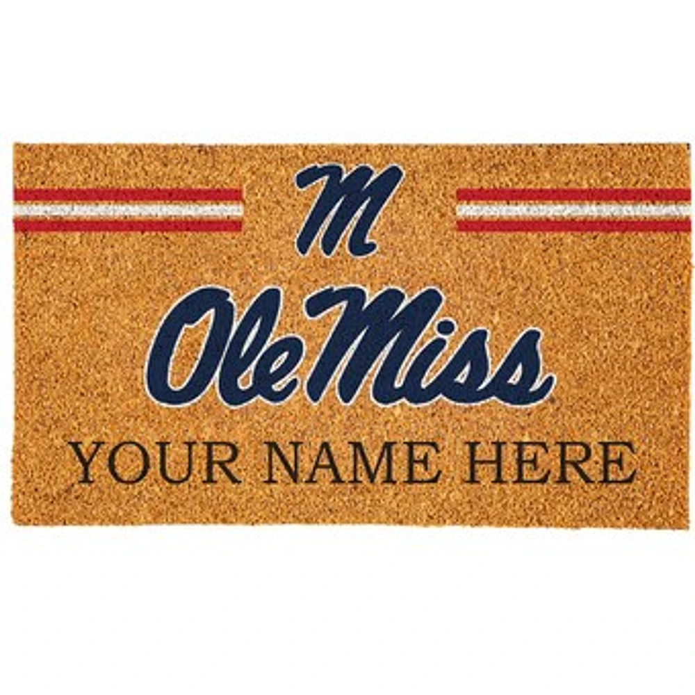 Ole Miss Rebels 18" x 30" Personalized Coir Doormat
