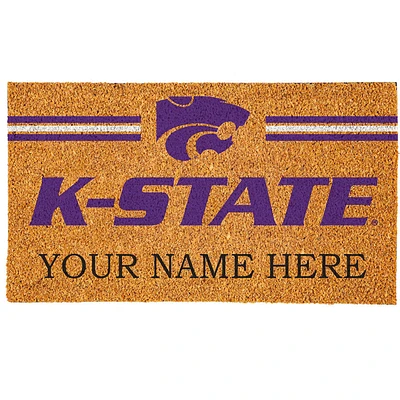 Kansas State Wildcats 18" x 30" Personalized Coir Doormat