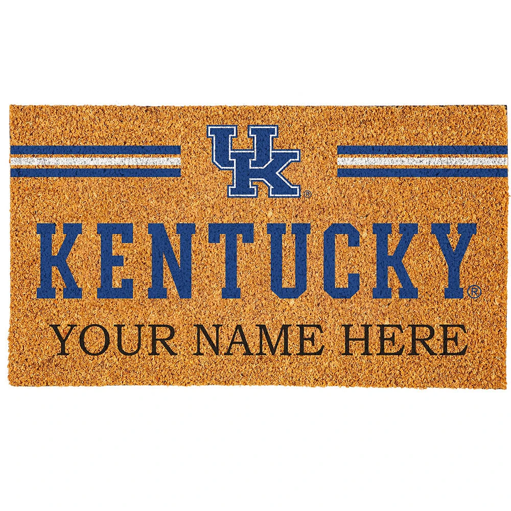 Kentucky Wildcats 18" x 30" Personalized Coir Doormat