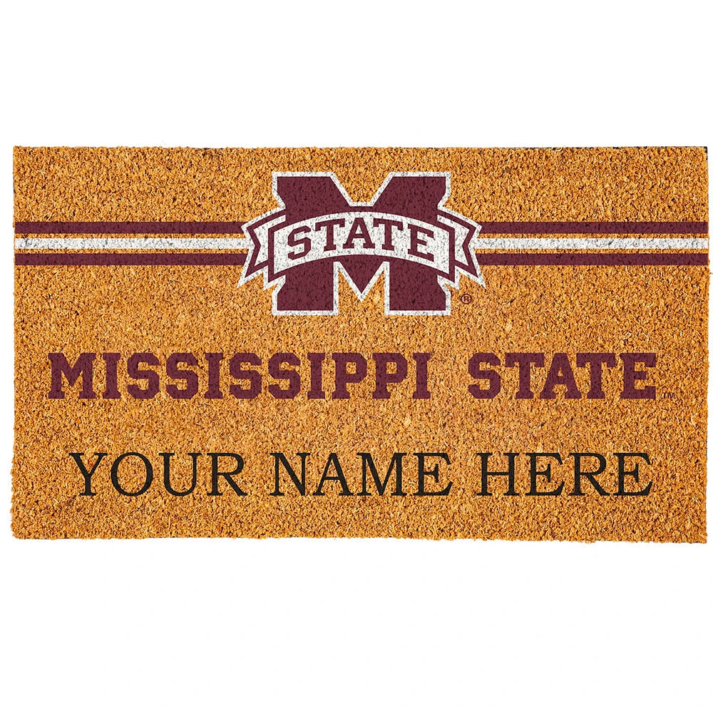 Mississippi State Bulldogs 18" x 30" Personalized Coir Doormat