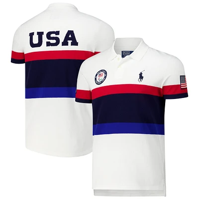 Men's Polo Ralph Lauren White Team USA Paris 2024 Summer Paralympics Closing Ceremony