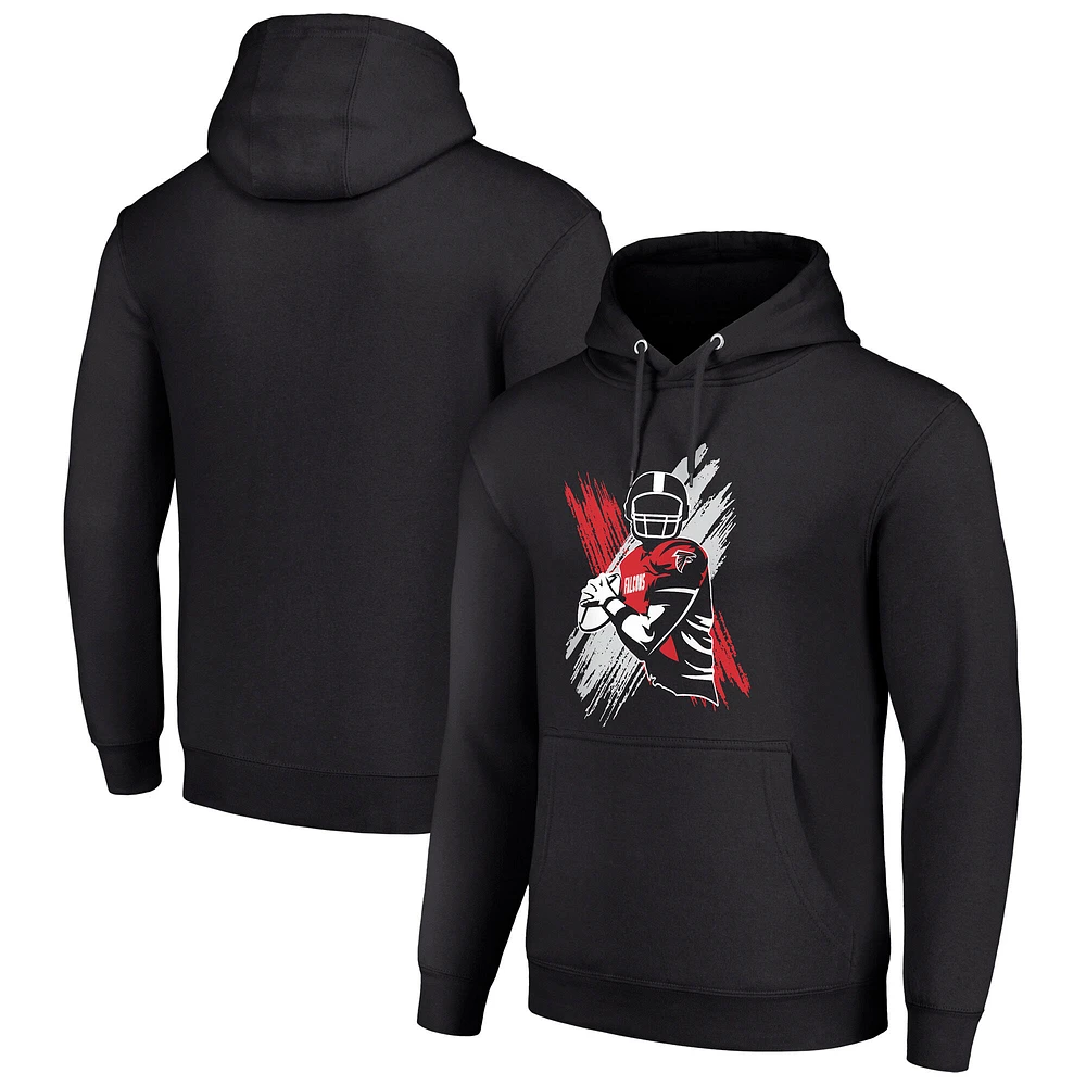 Men's Starter Atlanta Falcons Player X Fleece Pullover Hoodie