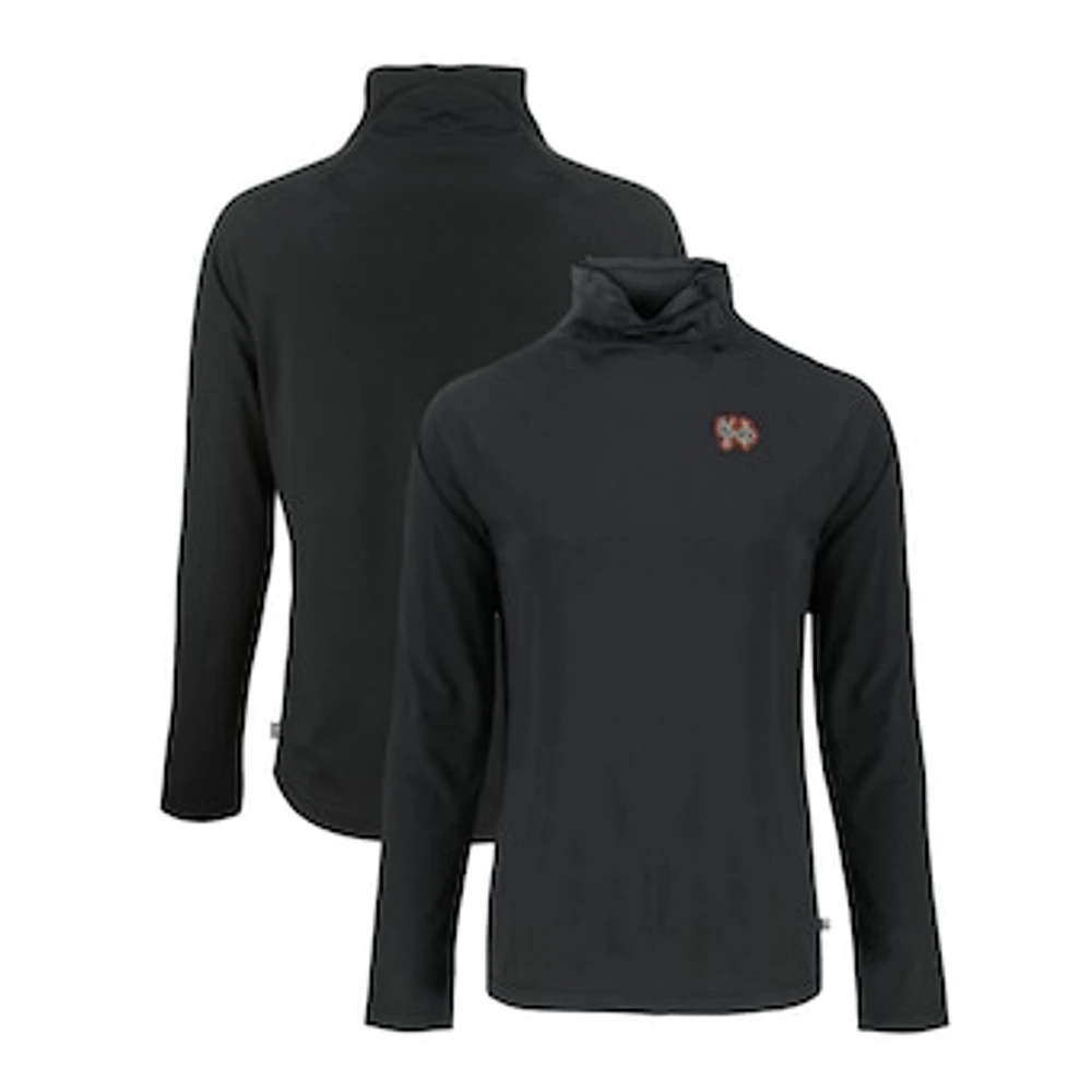 Women's Cutter & Buck Norfolk Tides Coastline Epic Comfort Eco Recycled Funnel Neck Raglan Pullover Top