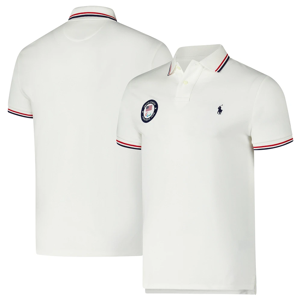Men's Polo Ralph Lauren White U.S. Paralympics Villagewear
