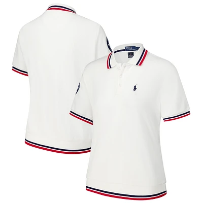 Women's Polo Ralph Lauren White Team USA Paris 2024 Summer Paralympics Villagewear Cropped