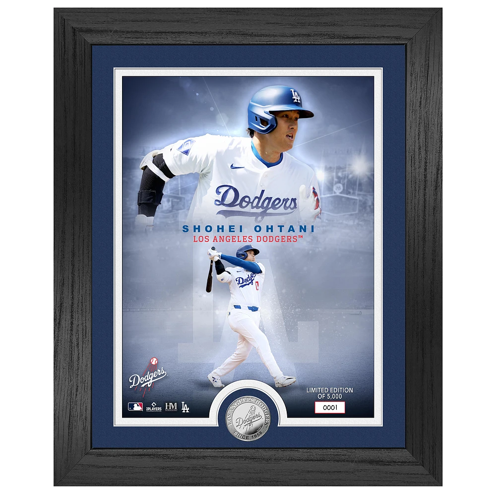 Highland Mint Shohei Ohtani Los Angeles Dodgers 13" x 16" Legends Silver Coin Photo Mint
