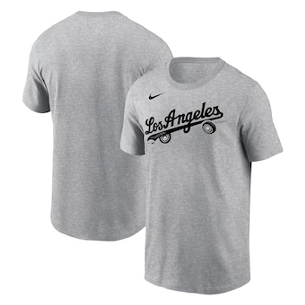 Men's Nike Heather Charcoal Los Angeles Dodgers Local Home Town T-Shirt