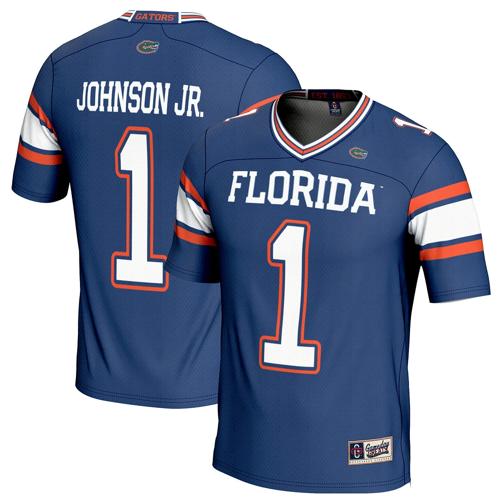 Unisex GameDay Greats Montrell Johnson Jr. Royal Florida Gators Lightweight Football Fashion Jersey