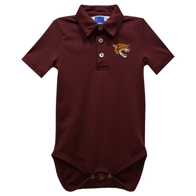 Infant Vive La Fete Maroon Bethune-Cookman Wildcats Polo Bodysuit