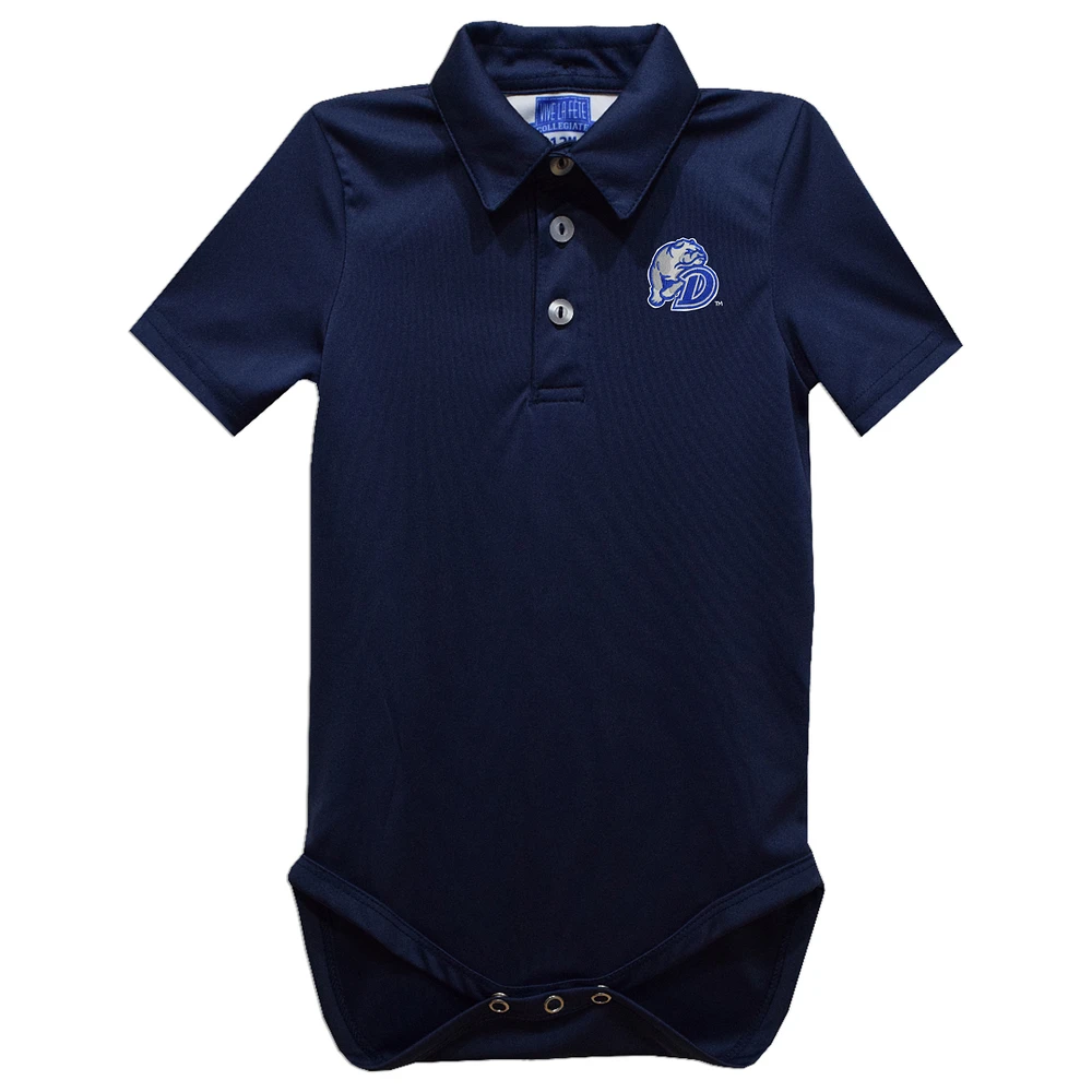 Infant Vive La Fete Blue Drake Bulldogs Polo Bodysuit