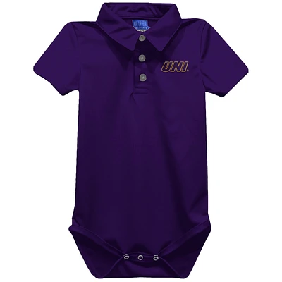 Infant Vive La Fete Purple Northern Iowa Panthers Polo Bodysuit