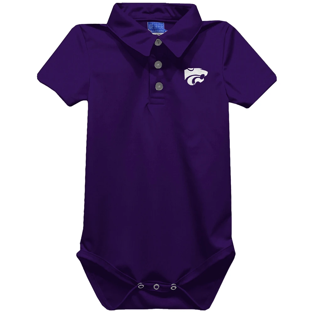 Infant Vive La Fete Purple Kansas State Wildcats Polo Bodysuit