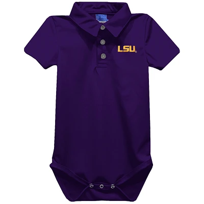 Infant Vive La Fete Purple LSU Tigers Polo Bodysuit