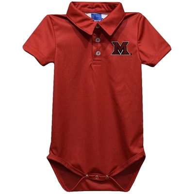 Infant Vive La Fete Red Miami University RedHawks Polo Bodysuit