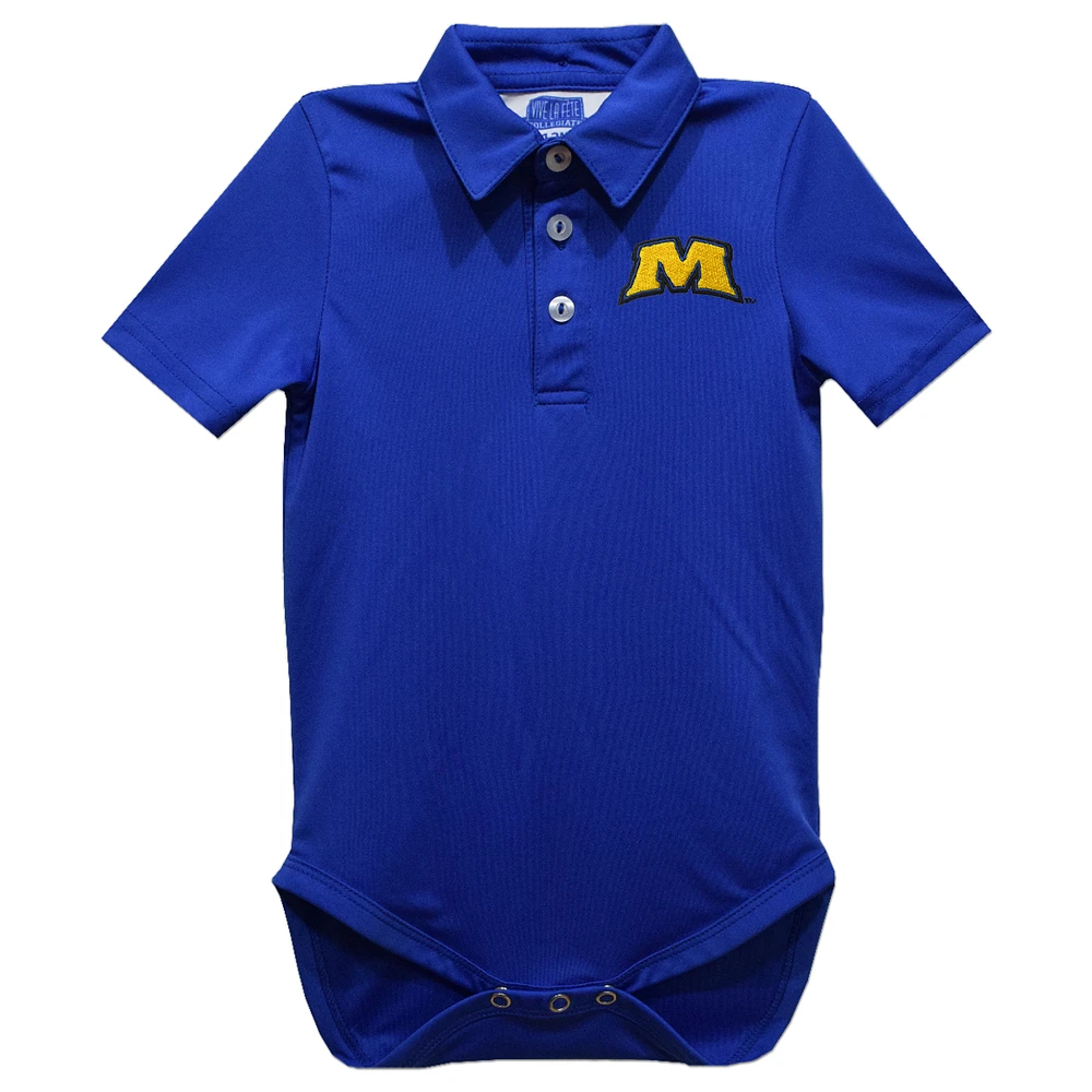 Infant Vive La Fete Blue Morehead State Eagles Polo Bodysuit