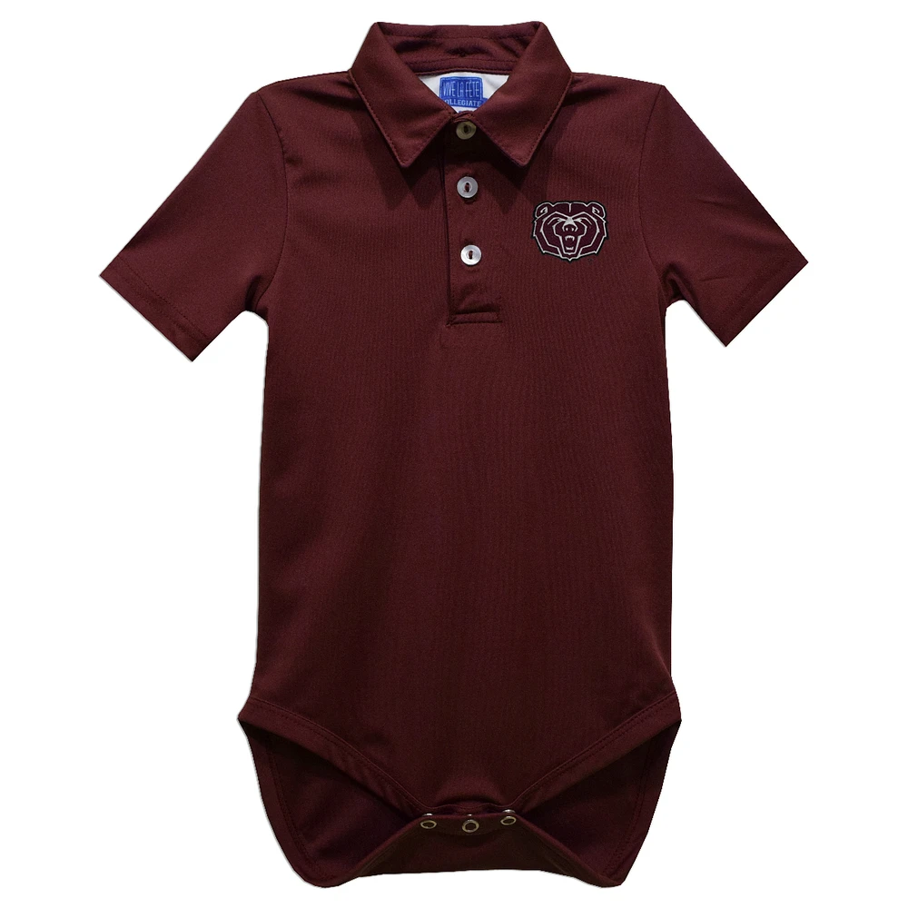Infant Vive La Fete Maroon Missouri State University Bears Polo Bodysuit