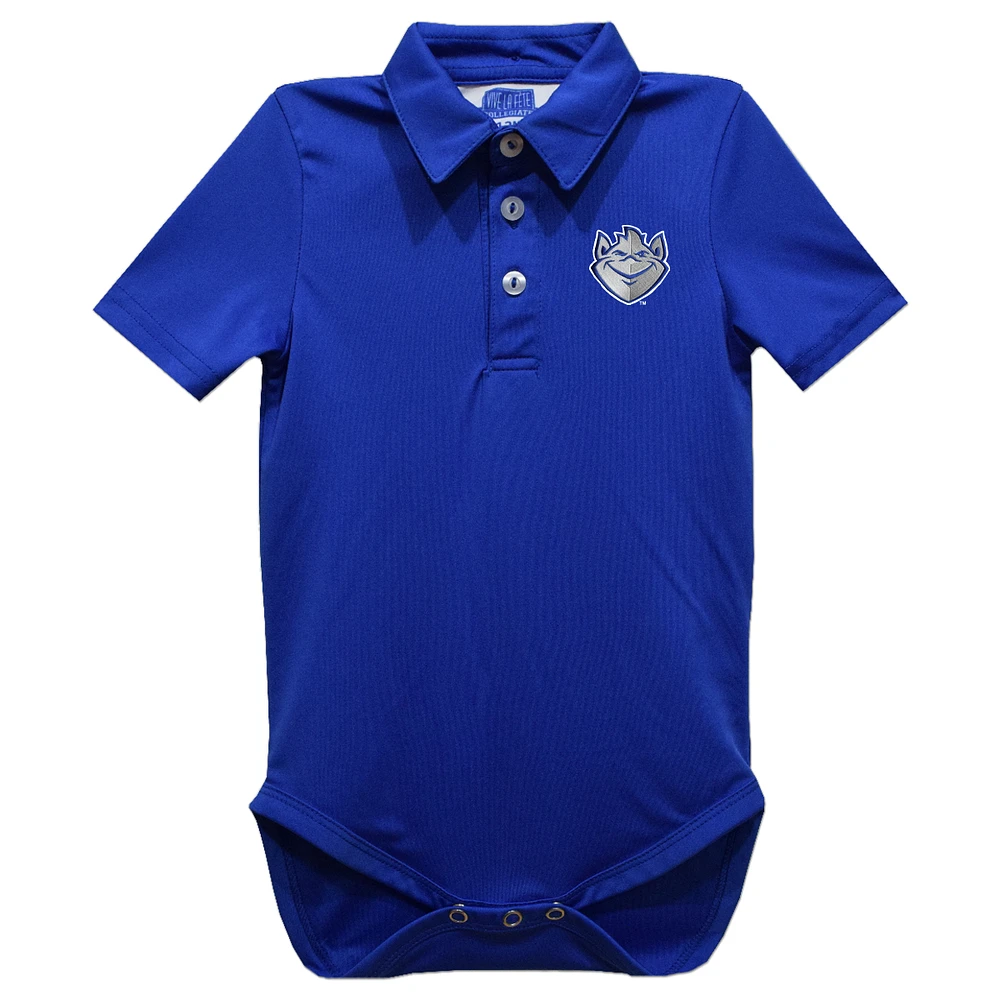 Infant Vive La Fete Blue Saint Louis Billikens Polo Bodysuit