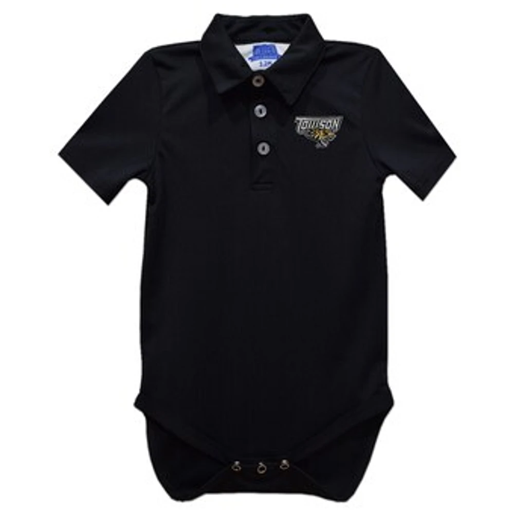 Infant Vive La Fete Black Towson Tigers Polo Bodysuit