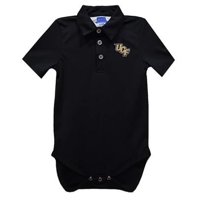 Infant Vive La Fete Black UCF Knights Polo Bodysuit