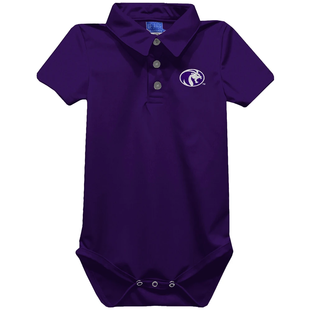Infant Vive La Fete Purple North Alabama Lions Polo Bodysuit