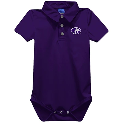 Infant Vive La Fete Purple North Alabama Lions Polo Bodysuit