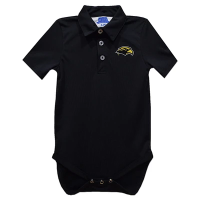 Infant Vive La Fete Black Southern Miss Golden Eagles Polo Bodysuit