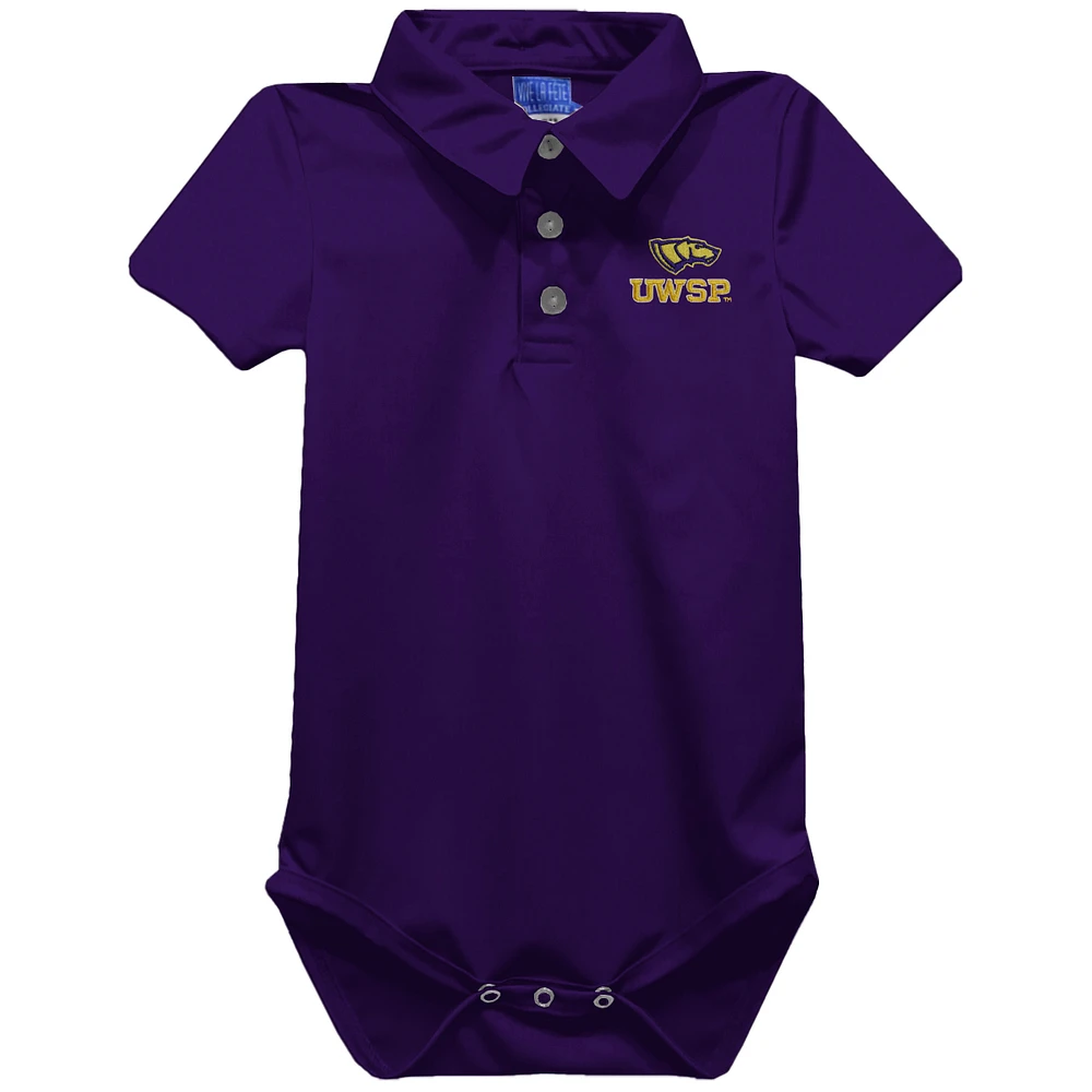Infant Vive La Fete Purple Wisconsin-Stevens Point Pointers Polo Bodysuit