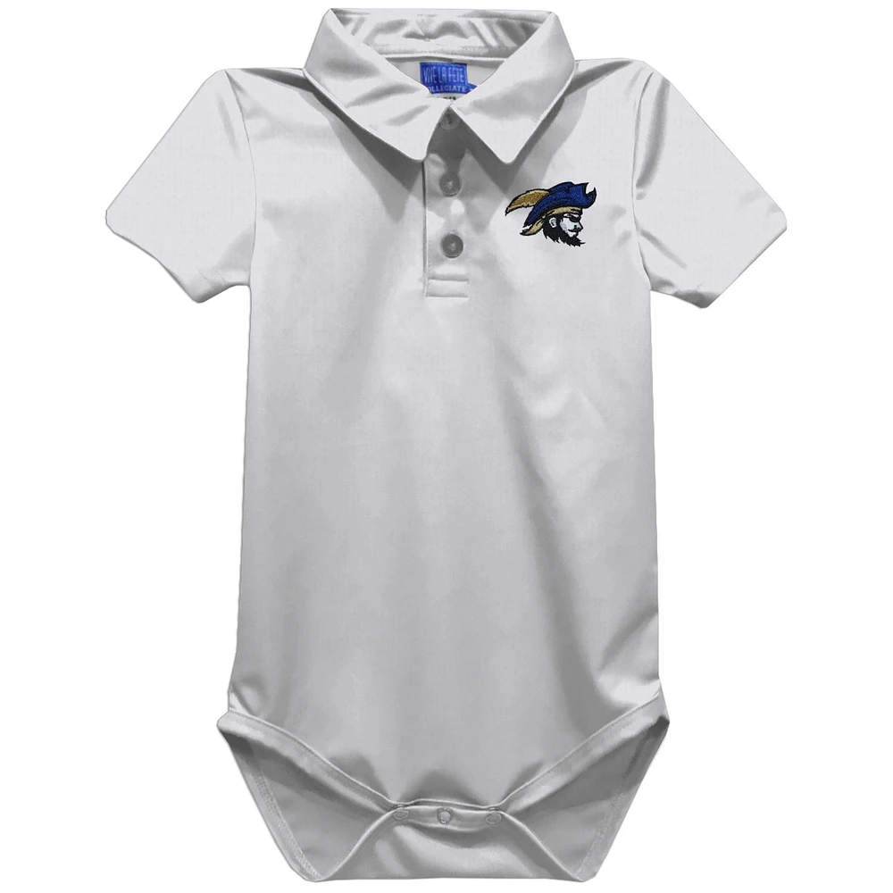 Infant Vive La Fete White Charleston Southern Buccaneers Polo Bodysuit