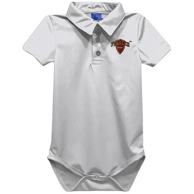 Infant Vive La Fete White Flagler Saints Polo Bodysuit